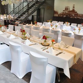 Eingedeckter Tisch - Restaurant Werkstatt - Maxi Gastro, die Gastronomie im Maxipark Hamm.